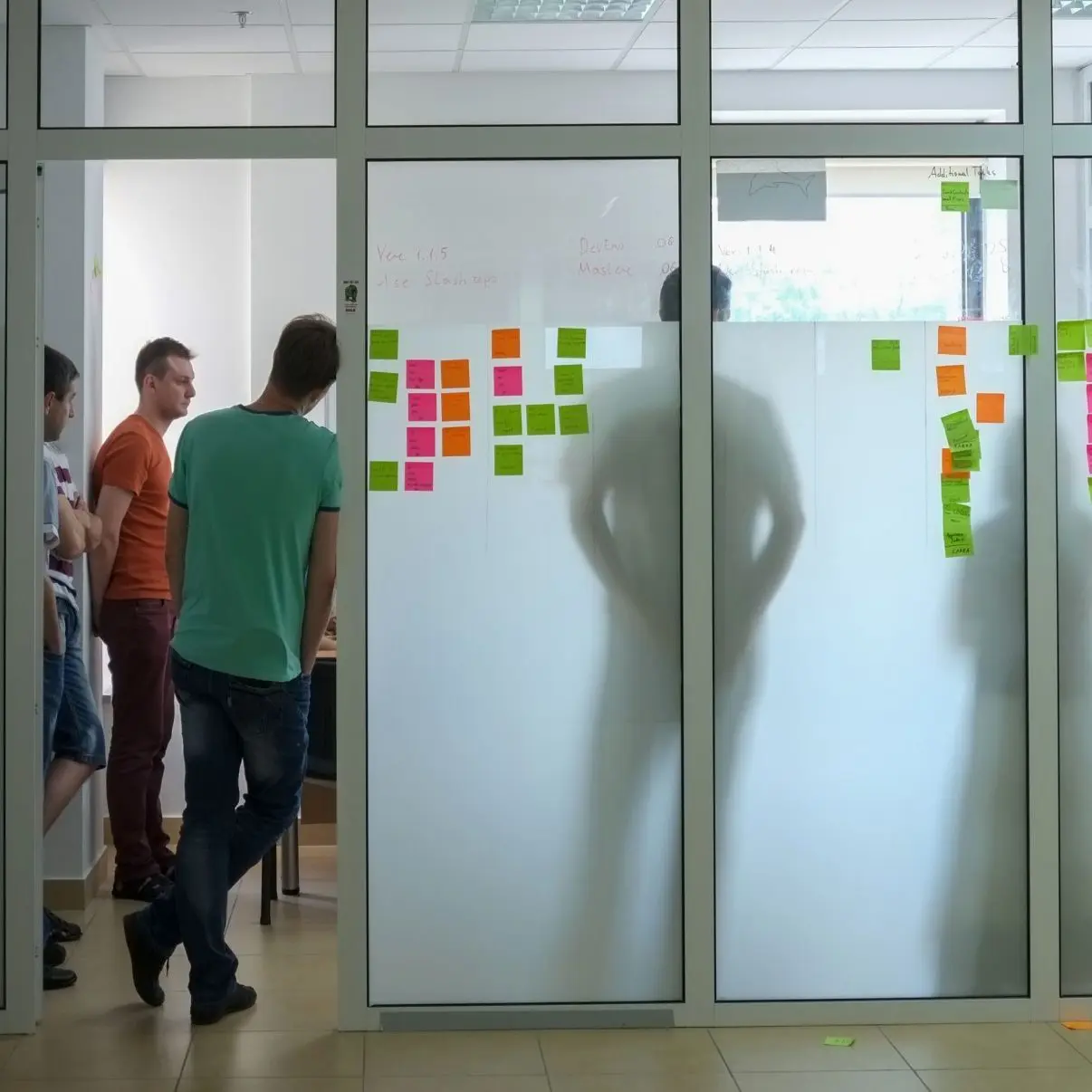 Scaled Agile Framework training being given in a classroom.